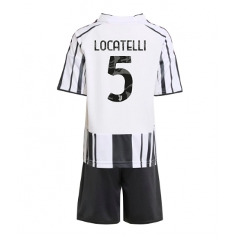 Billige Fotballdrakt Juventus Manuel Locatelli #5 Replika Hjemmedraktsett Barn 2025-26 Kortermet (med bukser)